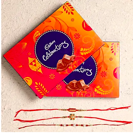 Set of 3 Rakhi with Celebration                 